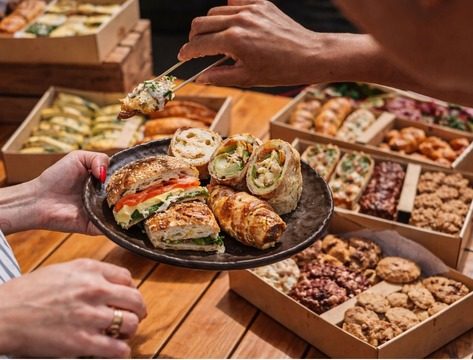 Grain & Grind sandwiches and wraps platter