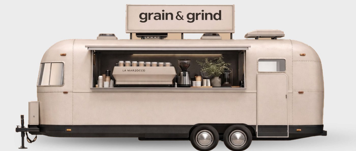 Grain & Grind mobile coffee trailer